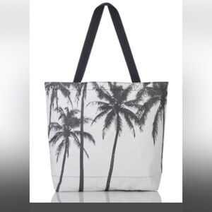 ALOHA Collection Reversible Black and White Palm Tote